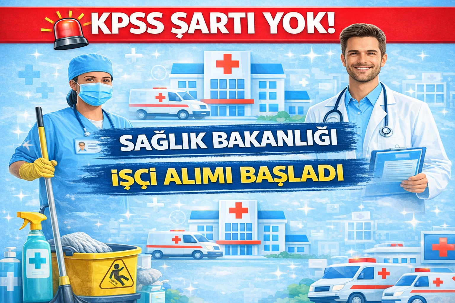 Sağlık Bakanlığı KPSS’siz İşçi Alımı Başladı!