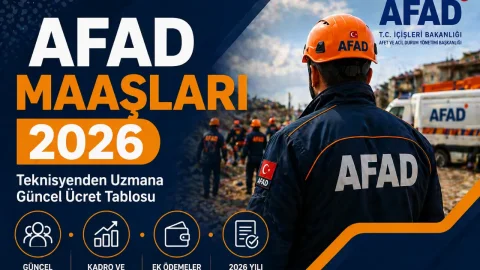 AFAD Maaşları 2026: Teknisyenden Uzmana Güncel Ücret Tablos