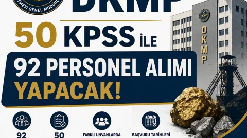 DKMP 50 KPSS ile 92 personel alımı yapacak