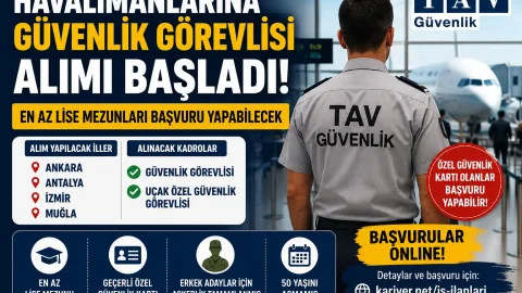 Havalimanlarına Güvenlik Görevlisi Alımı Başladı!