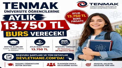 TENMAK Üniversite Öğrencilerine Aylık 13 Bin 750 TL Burs Verecek! Başvuru Şartları ve Tarihleri Açıklandı