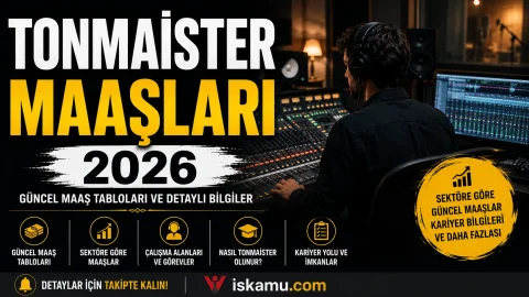 Tonmaister Maaşları 2026: Tonmaister Ne Kadar Maaş Alıyor?