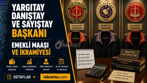 Yargıtay, Danıştay ve Sayıştay Başkanı Emekli Maaşı ve İkramiyesi 2026 Ne Kadar?