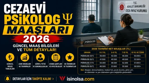 Cezaevi Psikolog Maaşları 2026: Cezaevi Psikoloğu Ne Kadar Maaş Alıyor?